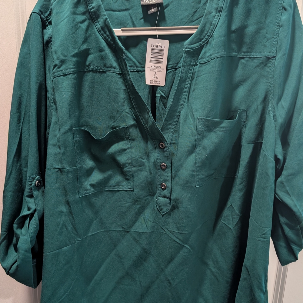 NWT Torrid Harper Blouse